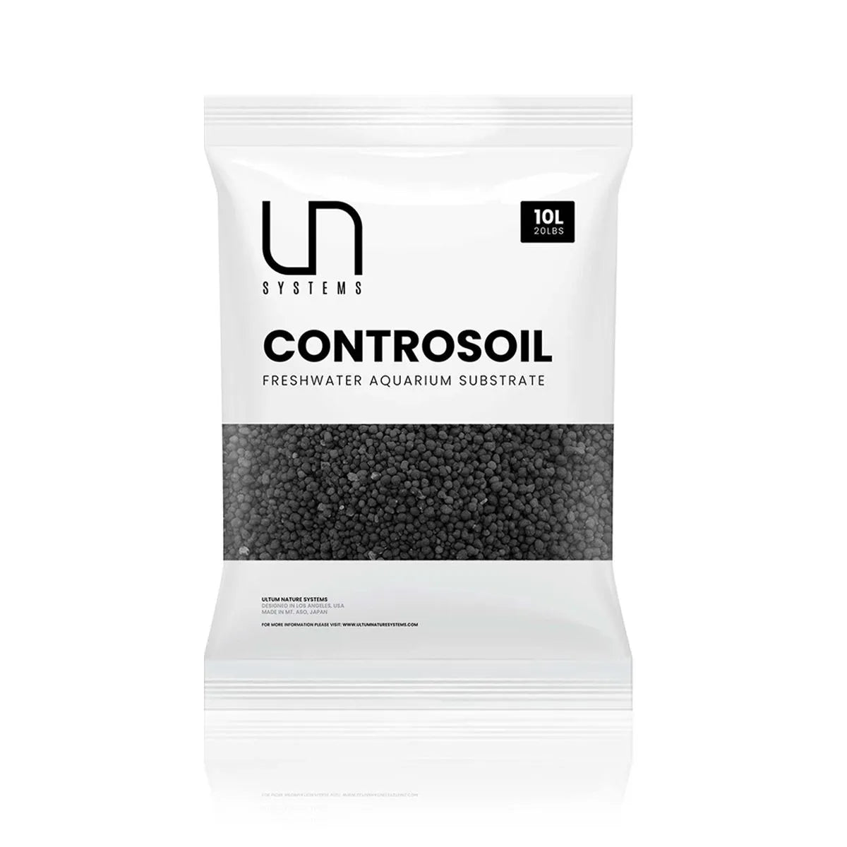 Package of UN Systems Controsoil freshwater aquarium substrate on a white background