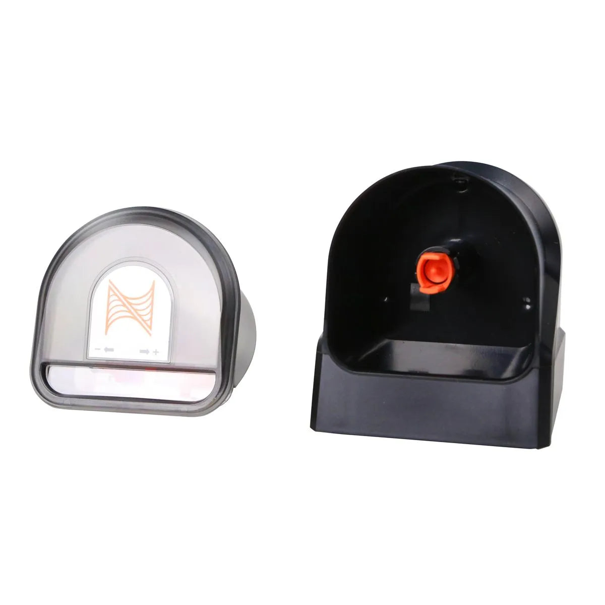 Two electronic components on a white background