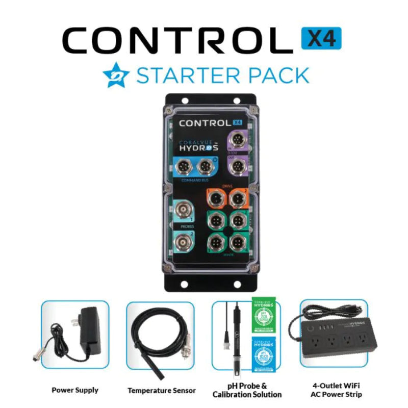 Control X4 starter pack with components on a white background