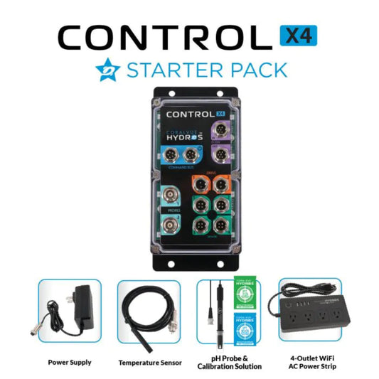 Control X4 starter pack with components on a white background