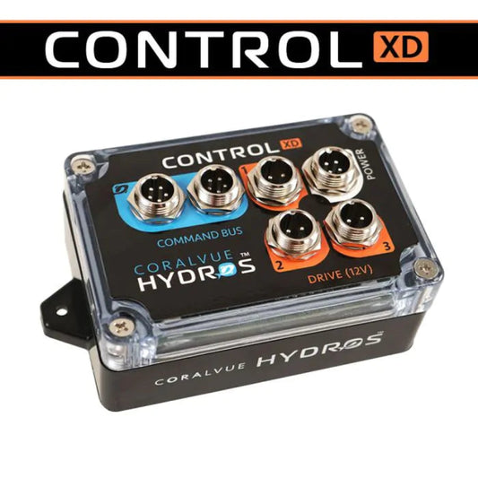 Control XD electronic device with visible branding on a white background