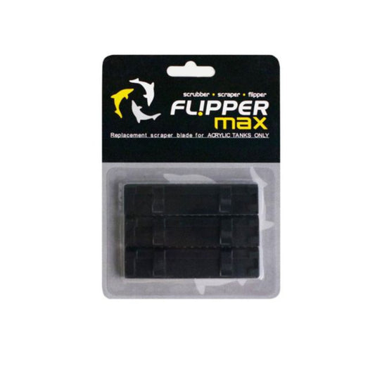 Flipper Max replacement scraper blades packaging on a white background