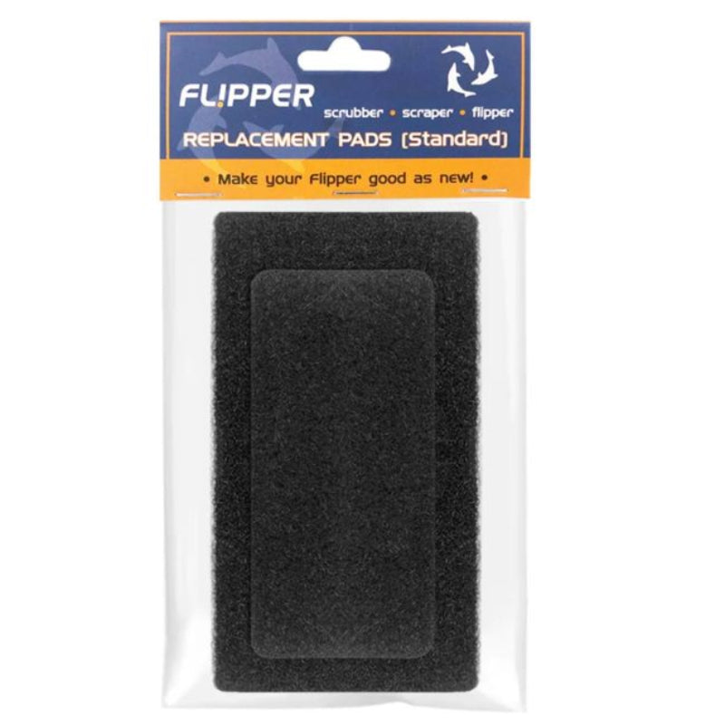 Pack of Flipper replacement pads with packaging on a white background