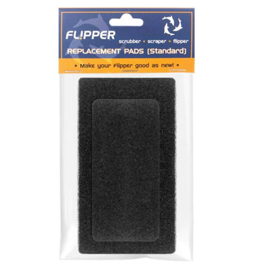 Pack of Flipper replacement pads with packaging on a white background