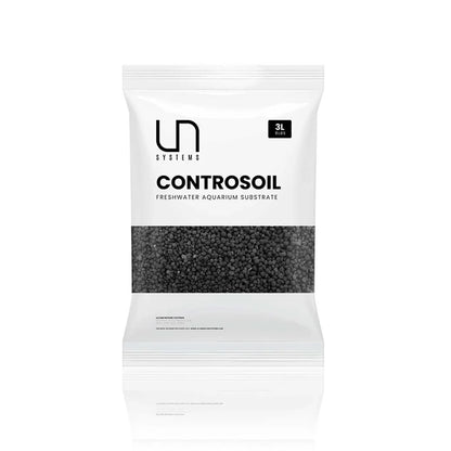 Package of UN Systems Controsoil aquarium substrate on a white background