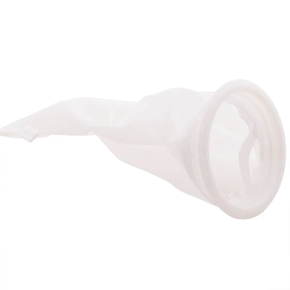 mesh filter sock on white backround