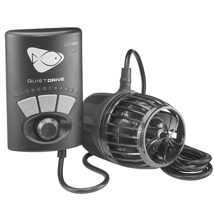 QuietDrive water pump with control panel on a white background