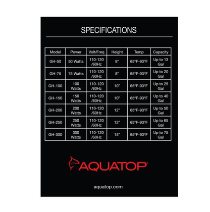 Aquatop Glass Heater 300 Watt