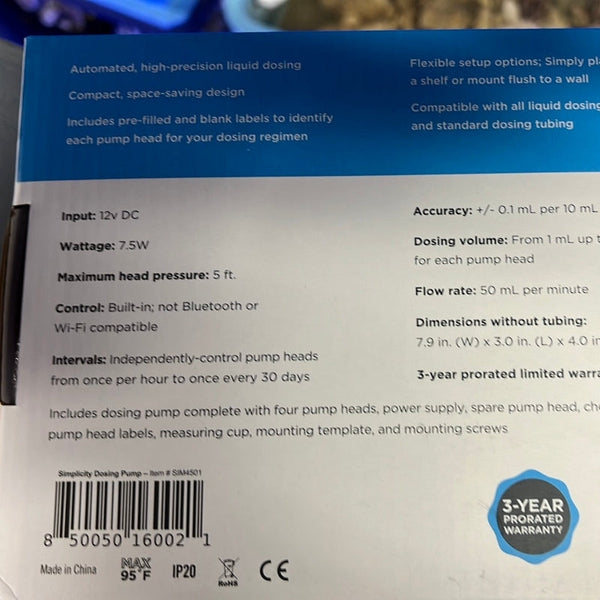 Simplicity 4-Head Dosing Pump