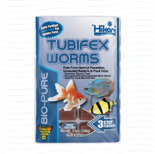 Hikari FROZEN Tubifex Worms 3.5oz Cube
