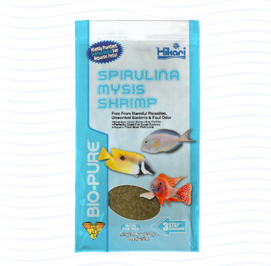 Hikari Spirulina Mysis Shrimp 16oz Flat
