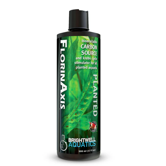 Bottle of Florinaxis Planted Carbon Source for aquariums on a white background