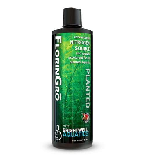 Bottle of Florin Gro Planted Nitrogen Source by Brightwell Aquatics on a white background
