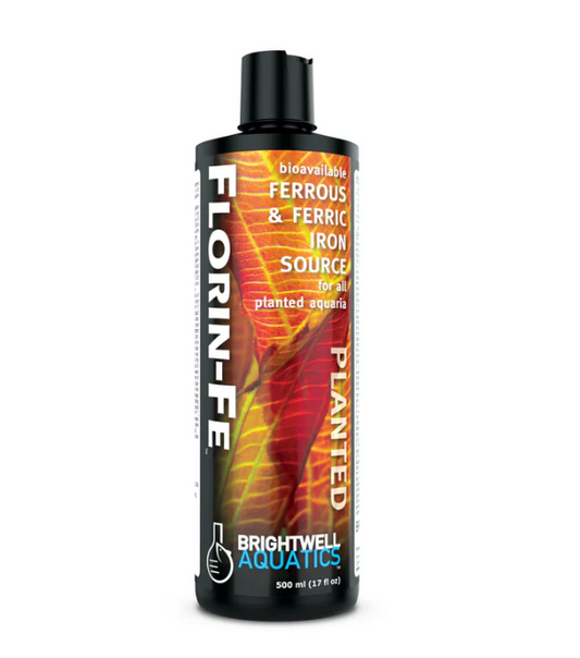 Bottle of Florin-FE by Brightwell Aquatics on a white background