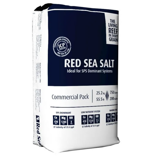 Bag of Red Sea Salt on a white background