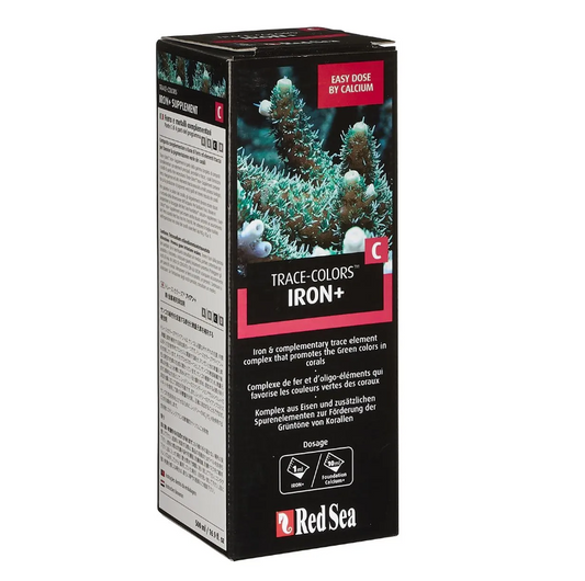 Red Sea Trace-Colors Iron+ packaging for aquarium use