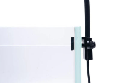 close up on mount on rimless tank
