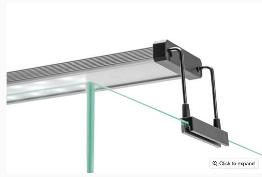 LED linear light fixture on a white background