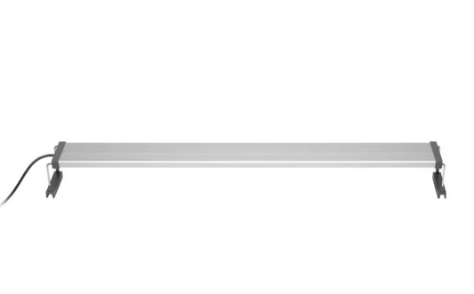 Long rectangular light fixture on a white background