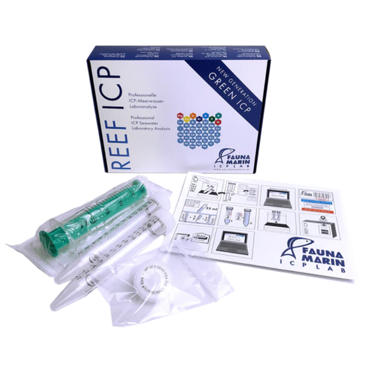Fauna Marin ICLab kit with syringes and instructions on a white background