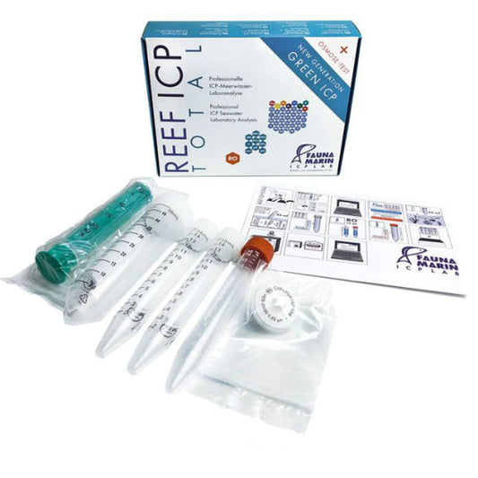 Fauna Marin Reef ICP Total kit with components on a white background
