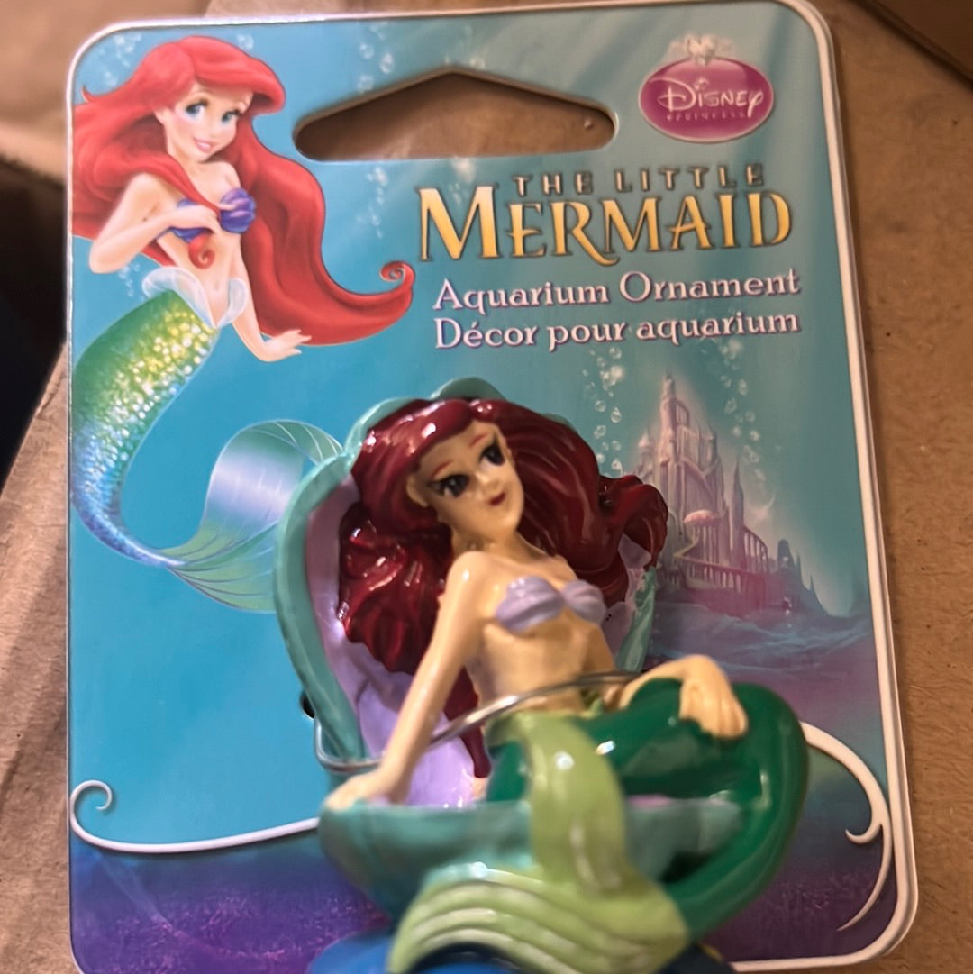 Disney Ariel on Shell Throne Aquarium Ornament