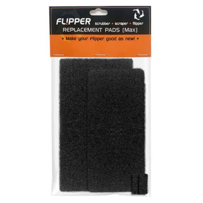 Flipper replacement pads in packaging with brand label on a white background