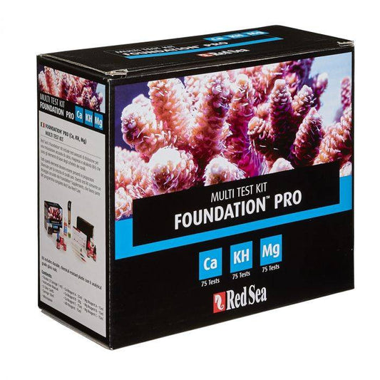 Red Sea Multi Test Kit Foundation Pro packaging with coral image on a white background