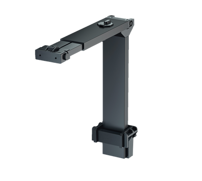 A black universal mounting arm designed for the Red Sea ReefLED 90/115.